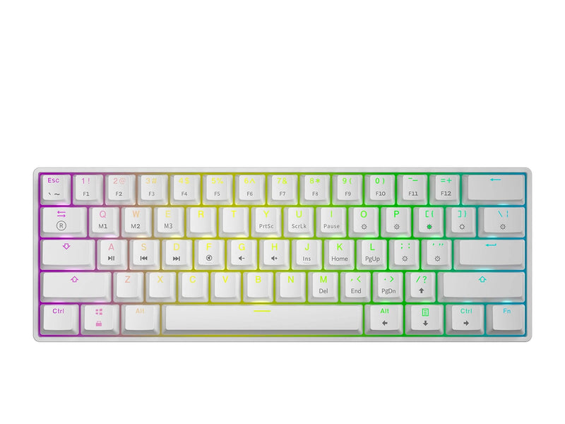 Teclado Mecânico Com Fio, Skyloong GK61, 60%, Switch Gateron Óptico, RGB - Honor Tech