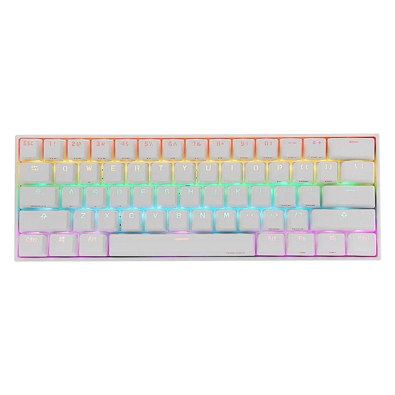 Teclado Mecânico Com/Sem Fio, Anne Pro 2, 60%, RGB - Honor Tech