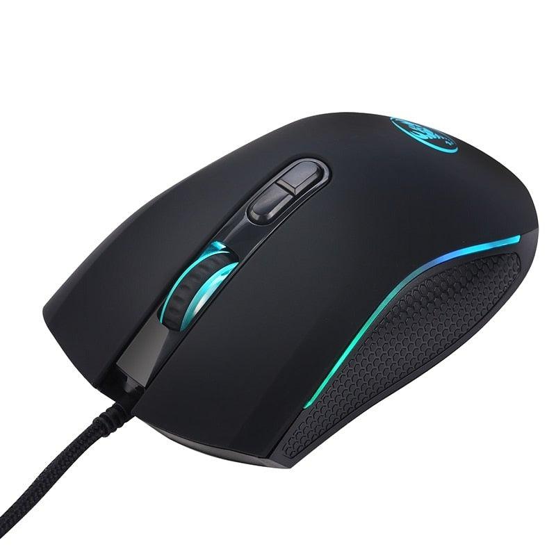 Mouse Com Fio, HXSJ A869, 7 Botões, 3200DPI, RGB - Honor Tech